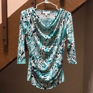 Jennifer Lopez  Waterfall Neck Body con Top S:PS